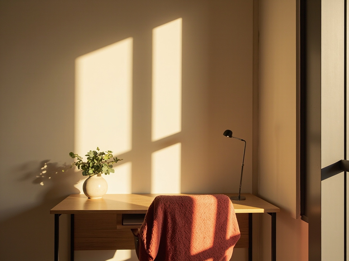 Boutique hotel suite workspace