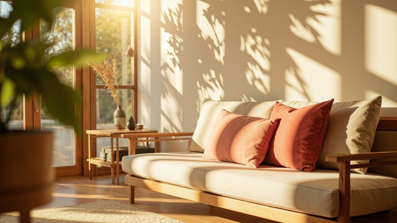 A warm, sunlit retreat space